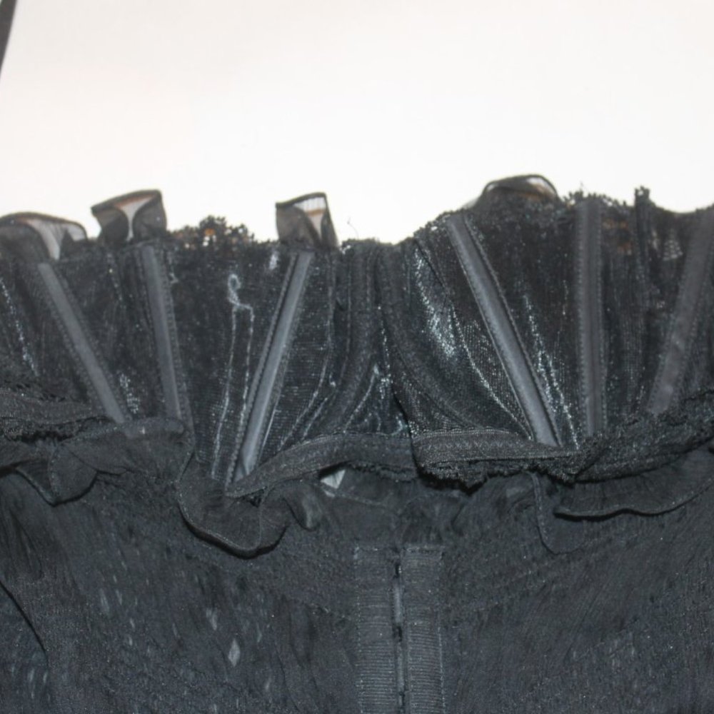 Dolce & Gabbana Black Nylon Evening Dress Sz 42 - Picture 7 of 11